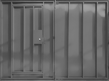 Металлические гаражные ворота — 001
